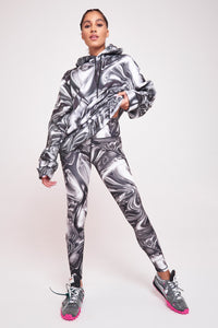 Chrome Print High Waist Leggings